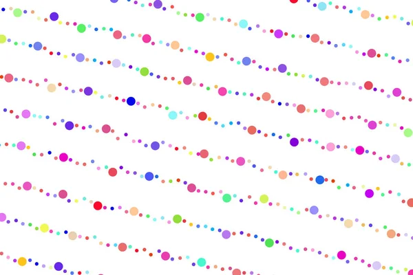 Fond multicolore clair, texture vectorielle colorée avec des cercles. Bannière effet éclaboussure. Illustration abstraite pointillée avec des gouttes de pluie floues. Modèle pour page web, bannière, affiche, carte — Image vectorielle