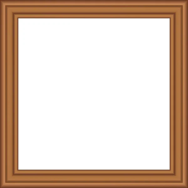 Marco de madera vintage de oro cuadrado para su diseño. Cubierta vintage. Lugar para el texto. Vintage oro antiguo hermosos marcos rectangulares para pinturas o fotografías. Plantilla vector ilustración — Archivo Imágenes Vectoriales