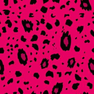 Soyut modern leopar pürüzsüz desen. Hayvanlar modaya uygun arka plan. Baskı, kart, kartpostal, kumaş ve tekstil için renk dekoratif vektör çizimi. Modern stilize cilt süsü