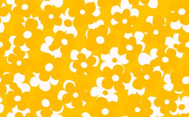 Çiçeksiz, el çizimi renkli çiçekler. Tatlı yaz geçmişi. Modern çiçek kompozisyonları. Duvar kağıdı, poster, kart, kumaş ve tekstil için moda vektör stoku çizimi