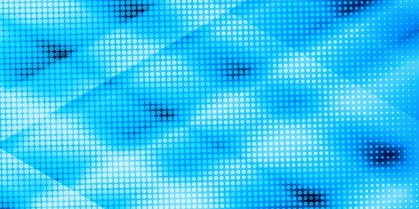 Styl 90. let. Kreativní ilustrace v polotónovém stylu s modrým gradientem. Abstraktní barevné geometrické pozadí. Vzor pro tapety, webové stránky, textury — Stockový vektor