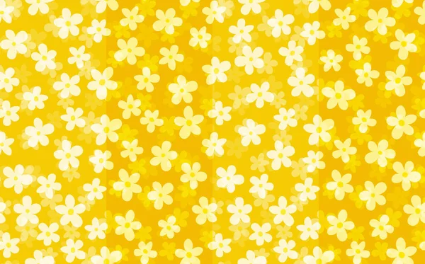 Floral sin costuras con flores de color dibujadas a mano. Lindo fondo de verano. Composiciones florales modernas. Ilustración de stock de vector de moda para papel pintado, carteles, tarjeta, tela, textil — Archivo Imágenes Vectoriales