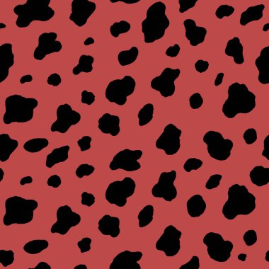 Soyut modern leopar pürüzsüz desen. Hayvanlar modaya uygun arka plan. Baskı, kart, kartpostal, kumaş ve tekstil için renk dekoratif vektör çizimi. Modern stilize cilt süsü.