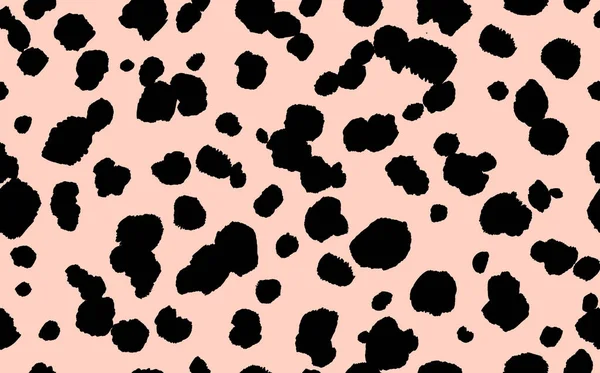 Абстрактный Современный Леопардовый Бесшовный Рисунок Животные Модного Происхождения Бежевый Черный — стоковый вектор