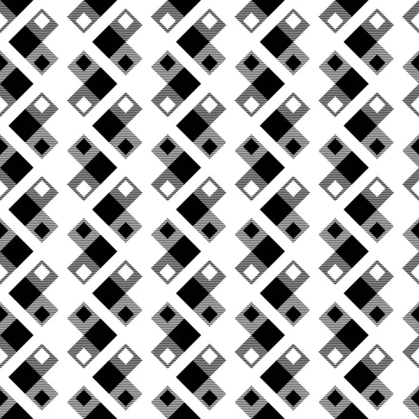 Schwarz Weißes Textilmuster Aus Schottland Textur Karo Tartan Karo Abstrakter — Stockvektor