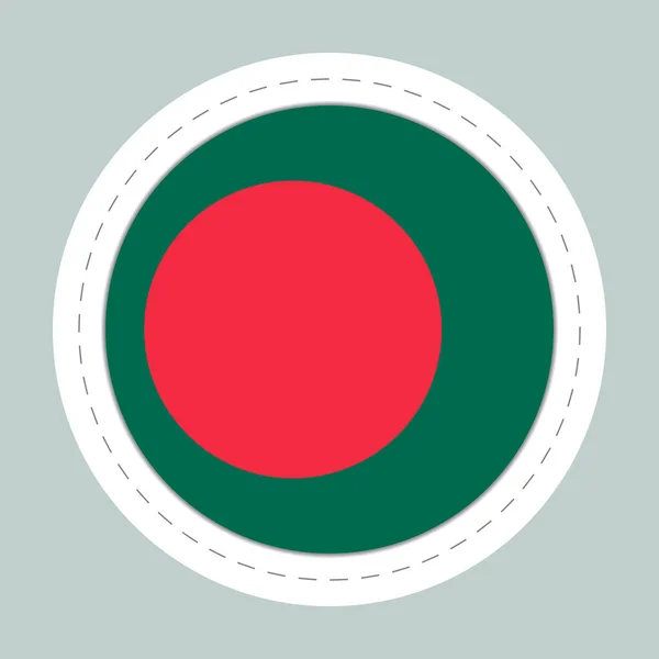 Pelota Adhesiva Con Bandera Bangladesh Esfera Redonda Icono Plantilla Símbolo — Archivo Imágenes Vectoriales