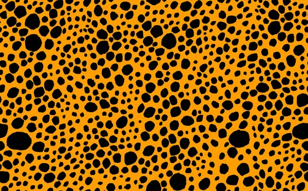 Абстрактный Современный Леопардовый Бесшовный Рисунок Животные Модного Происхождения Оранжевый Черный — стоковый вектор