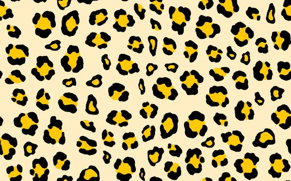 Абстрактный Современный Леопардовый Бесшовный Рисунок Животные Модного Происхождения Бежевый Черный — стоковый вектор