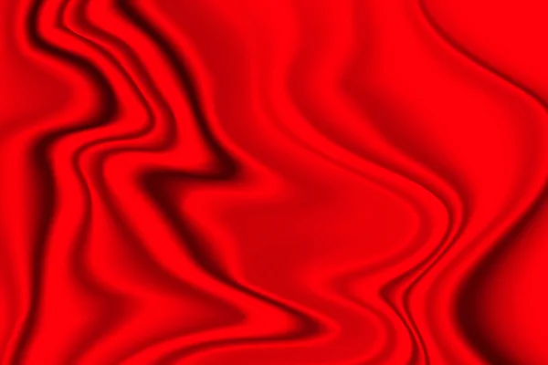 Fundo vermelho de seda. Padrão vetorial abstrato com espaço de cópia. Textura onda líquida, papel de parede drapeados lisos. Tecido de casamento, cetim. Design ondulado para banner, cartão, cartão postal, pano de fundo — Vetor de Stock