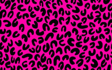 Soyut modern leopar pürüzsüz desen. Hayvanlar modaya uygun arka plan. Baskı, kart, kartpostal, kumaş ve tekstil için renk dekoratif vektör çizimi. Modern stilize cilt süsü