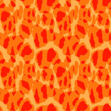 Soyut modern leopar pürüzsüz desen. Hayvanlar modaya uygun arka plan. Baskı, kart, kartpostal, kumaş ve tekstil için renk dekoratif vektör çizimi. Modern stilize cilt süsü