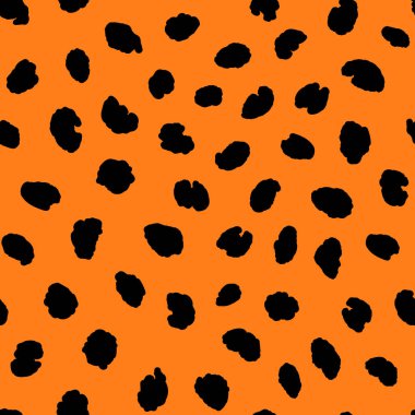Soyut modern leopar pürüzsüz desen. Hayvanlar modaya uygun arka plan. Baskı, kart, kartpostal, kumaş ve tekstil için renk dekoratif vektör çizimi. Modern stilize cilt süsü