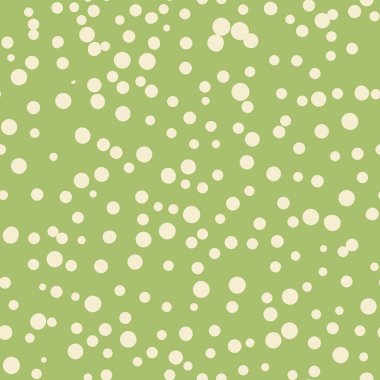 Soyut el boğma polka noktaları arka plan. Beyaz daireli yeşil noktalı, pürüzsüz desen. Davetiye, poster, kart, el ilanı, tekstil, kumaş için şablon tasarımı