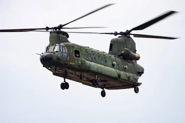 Volkel Nederland Juni 2013 Militaire Helikopter Vliegbasis Vluchtuitvoering Luchtmacht Luchtvaart — Stockfoto