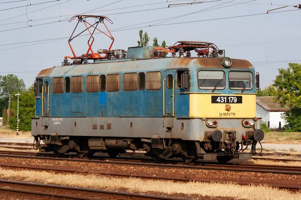 Lepseny Hungria Setembro 2012 Transporte Ferroviário Internacional Comboio Locomotivo Estação — Fotografia de Stock