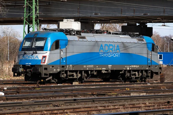 Budapest Hungary March 2021 International Train Transportation Locomotive Train Station — Fotografia de Stock