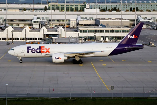 Munich Allemagne Octobre 2017 Départ Boeing 777 200 N868Fd Fedex — Photo