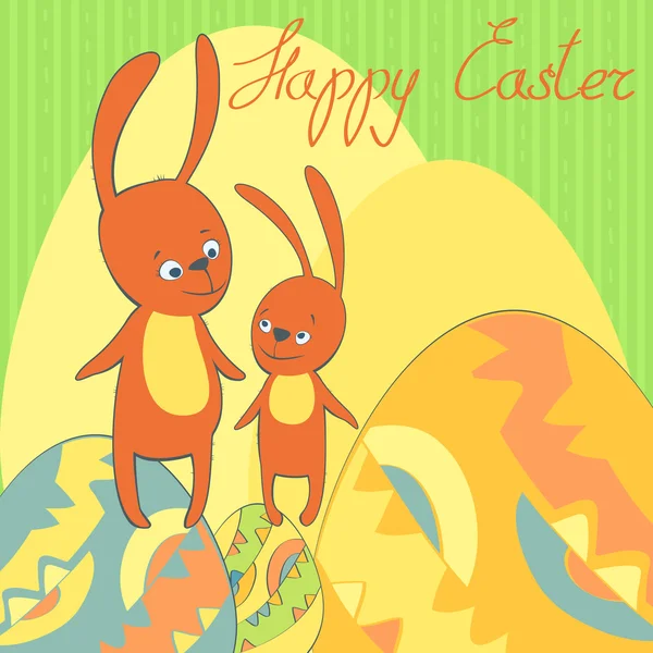 Vector card happy Easter 6 — Stock Vector