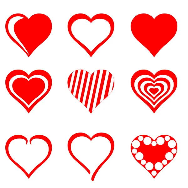 Corazones — Vector de stock