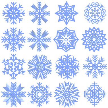 kar taneleri topluluğu. vektör