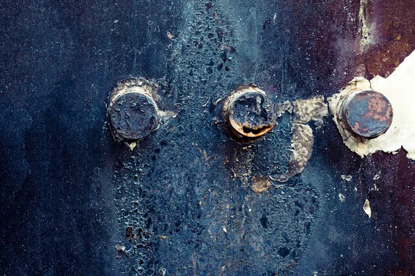 Porta de metal enferrujado — Fotografia de Stock