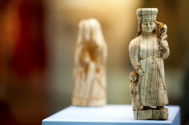 Antik Yunan mermer yüz ve vücut heykel