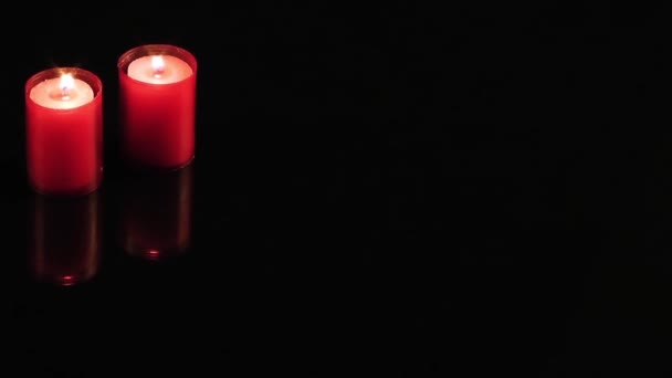 Свічки свічки — стокове відео
