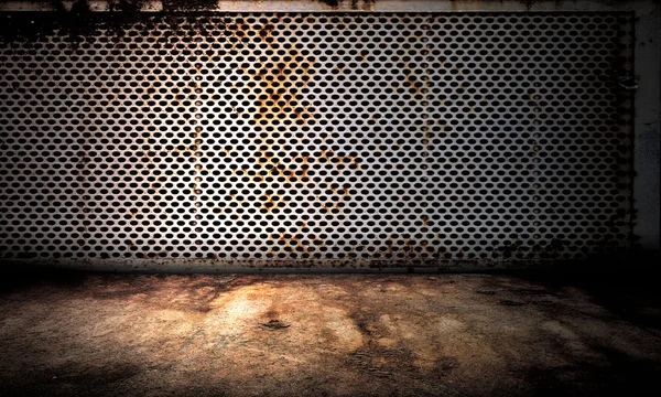金属製の壁の内部ステージ — ストック写真