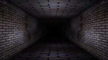 벽돌 벽 복도 루프 동영상