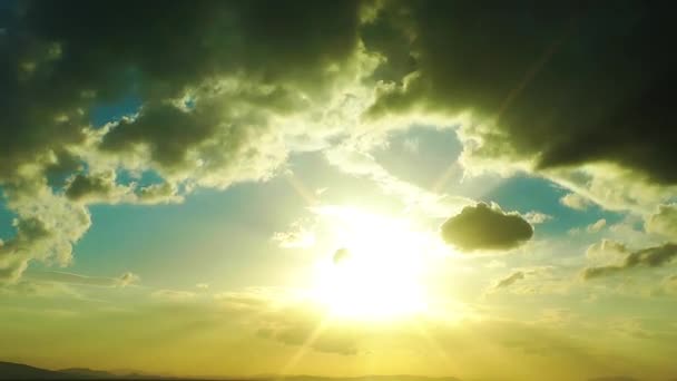 Atardecer y Nubes Time Lapse — Vídeos de Stock