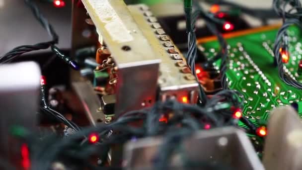 Anakart elektronik donanım teknoloji — Stok video