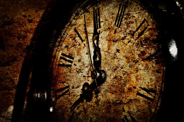 Reloj Grunge Textura de fondo — Foto de Stock