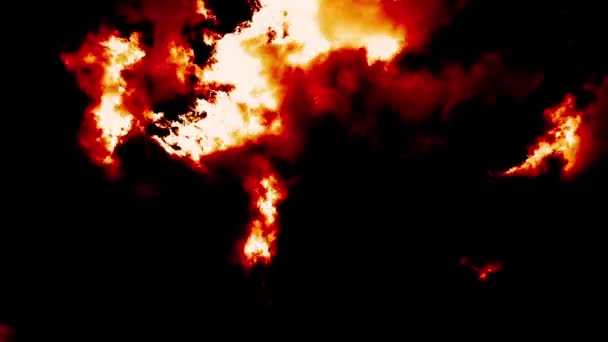 Brennende Wolken — Stockvideo