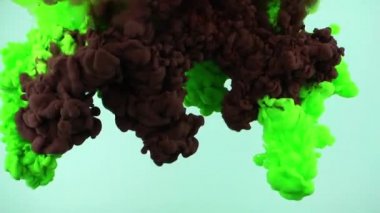 soyut renkli mürekkep ile sualtı