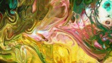 Soyut Grunge Sanat Mürekkebi Boya Patlaması Patlama Arkaplanı. Renkli Psikedelik Gıda Dönüşümü ve Sıvı Hareketi. Yumuşak Vibrant Kimyasal Tepkime.