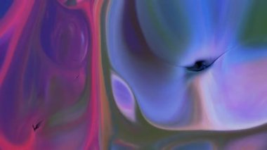 Soyut Grunge Sanat Mürekkebi Boya Patlaması Patlama Arkaplanı. Renkli Psikedelik Gıda Dönüşümü ve Sıvı Hareketi. Yumuşak Vibrant Kimyasal Tepkime.