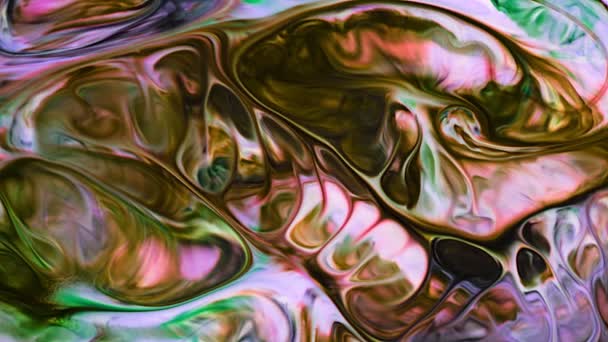 Абстрактные Чернила Art Ink Paint Spread Blast Цветные Психоделические Морфинговые — стоковое видео