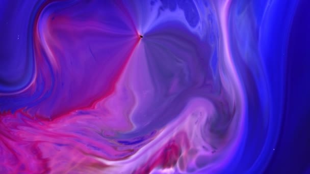 摘要Grunge艺术油墨涂料传播爆破背景 色彩斑斓的心灵感应食物墨水的过渡和液体运动中的旋转 软振动化学反应 — 图库视频影像