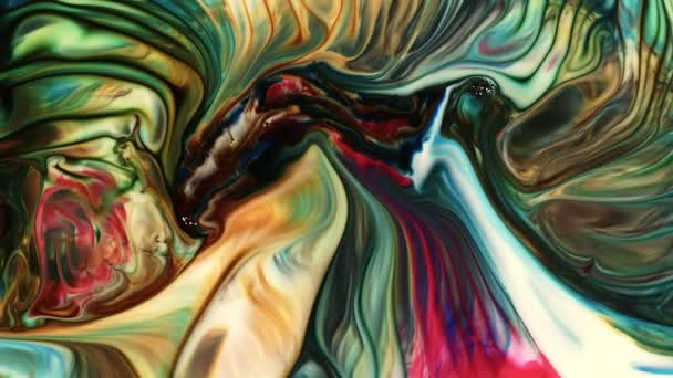 Абстрактне Мистецтво Гранж Фарба Чорнила Поширення Вибуху Вибуховий Фон Барвистий — стокове відео