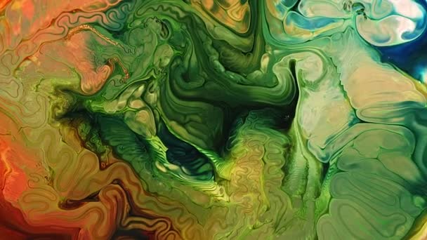 Abstract Water Paint Diffusion Explode Art Face Vopsea Organică Acuarelă — Videoclip de stoc