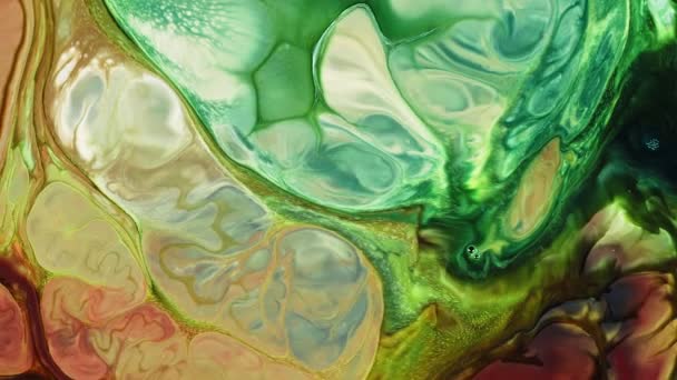 Abstrakte Aquarelldiffusion Explode Art Wird Mit Organischer Aquarellfarbe Milch Und — Stockvideo