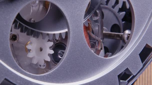 Retro Grunge Industrial Mechanic Clock Gears — Stock video