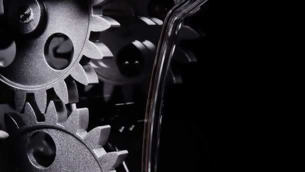 Retro Grunge Industrial Mechanic Zegar Biegów — Wideo stockowe