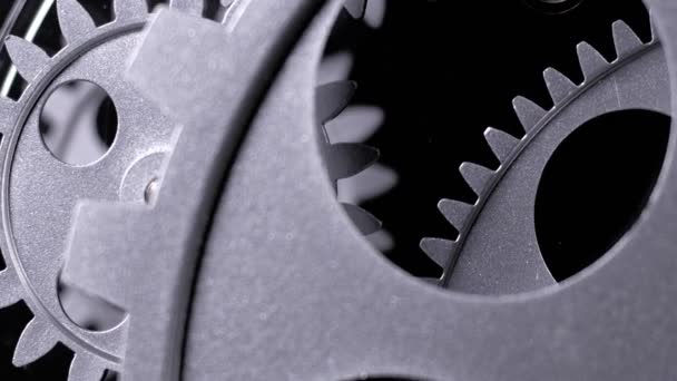 Ретро Гранжевий Промисловий Механічний Годинник Шестерні — стокове відео