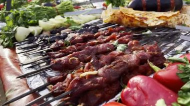 Et Yemeği Izgara Ateşinde Şiş Kebap