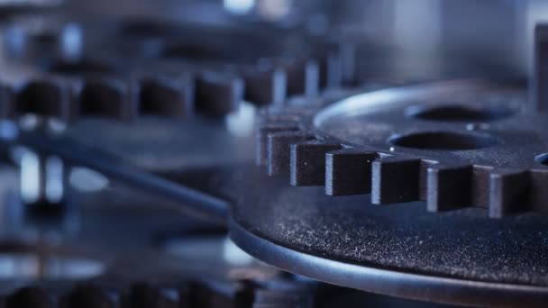 复古曲柄工业机械钟表 — 图库视频影像