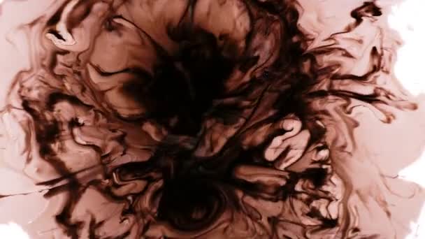 Абстрактні Чорнильні Краплі Розповсюдження — стокове відео