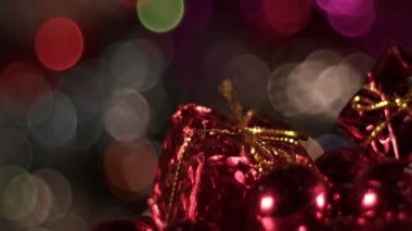 Sevgililer Günü Dekorasyon Hediye Kutusu ve Bokeh Arkaplanı 