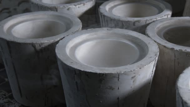 Praca Warsztacie Ceramicznym — Wideo stockowe