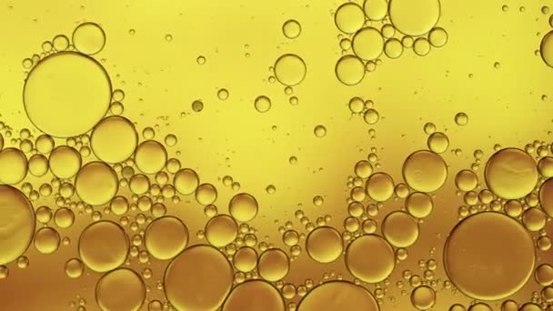 アブストラクトカラフルな食品油滴泡 — ストック動画